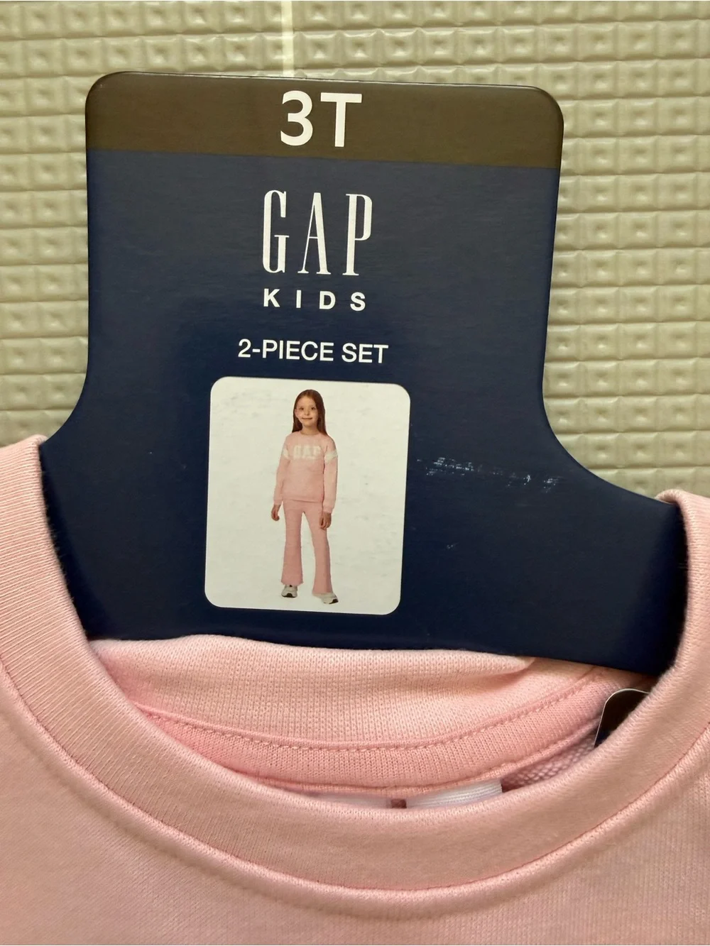 GAP Kids|Baby girl/toddler matching lounge set,floral lettering sweater & flare•